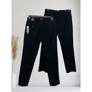Michael Brandon Men’s W32 L30 Black Flex Slim-Fit Stretch Lightweight Pants